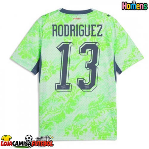 Camisa de Futebol Suíça Ricardo Rodriguez #13 Equipamento Secundário Mundo 2026 Manga Curta